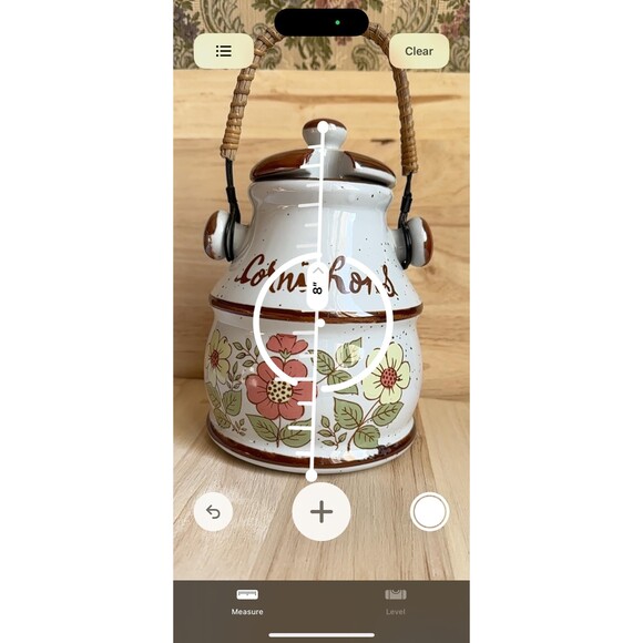 Vintage French condiments labeled pots with lids and rattan handles. - Picture 7 of 7